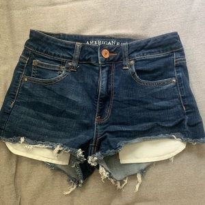 American eagle super stretch high rise shorts